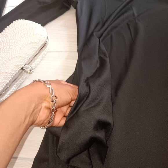 Solid Color Round Neck Long Sleeves Irregular Top And Pants Casual Two-Piece - Picture 10 of 15